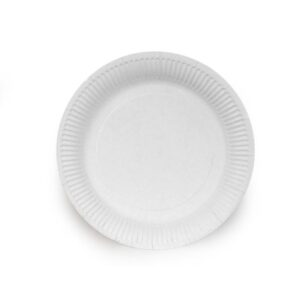 PLATO Ø 23 cm · Platos Cartón Folding Blanco Unibásico